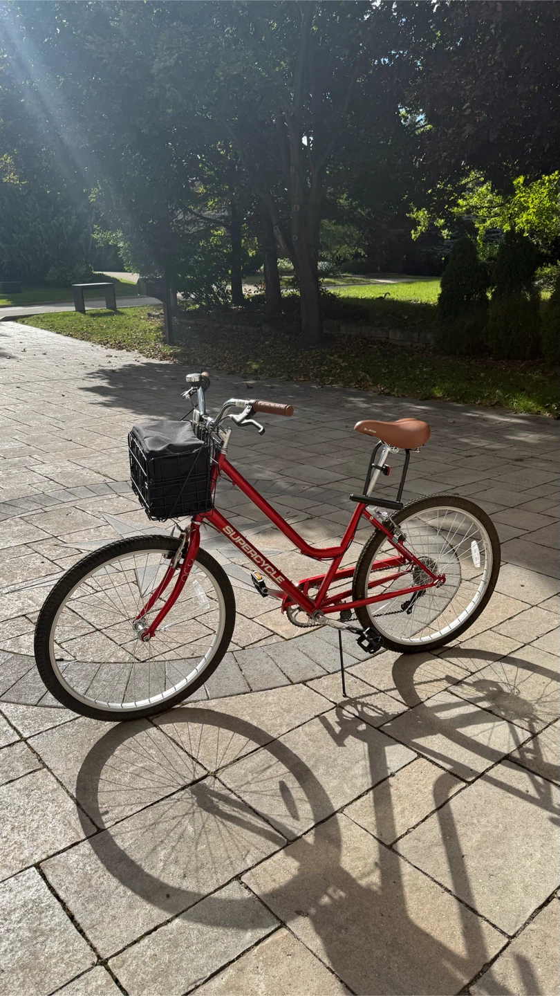 Supercycle Pathway Comfort Red Bike, 26-in Wheel with Basket