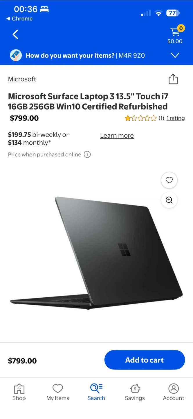 Microsoft Surface Laptop 3 13.5-inch Touchscreen