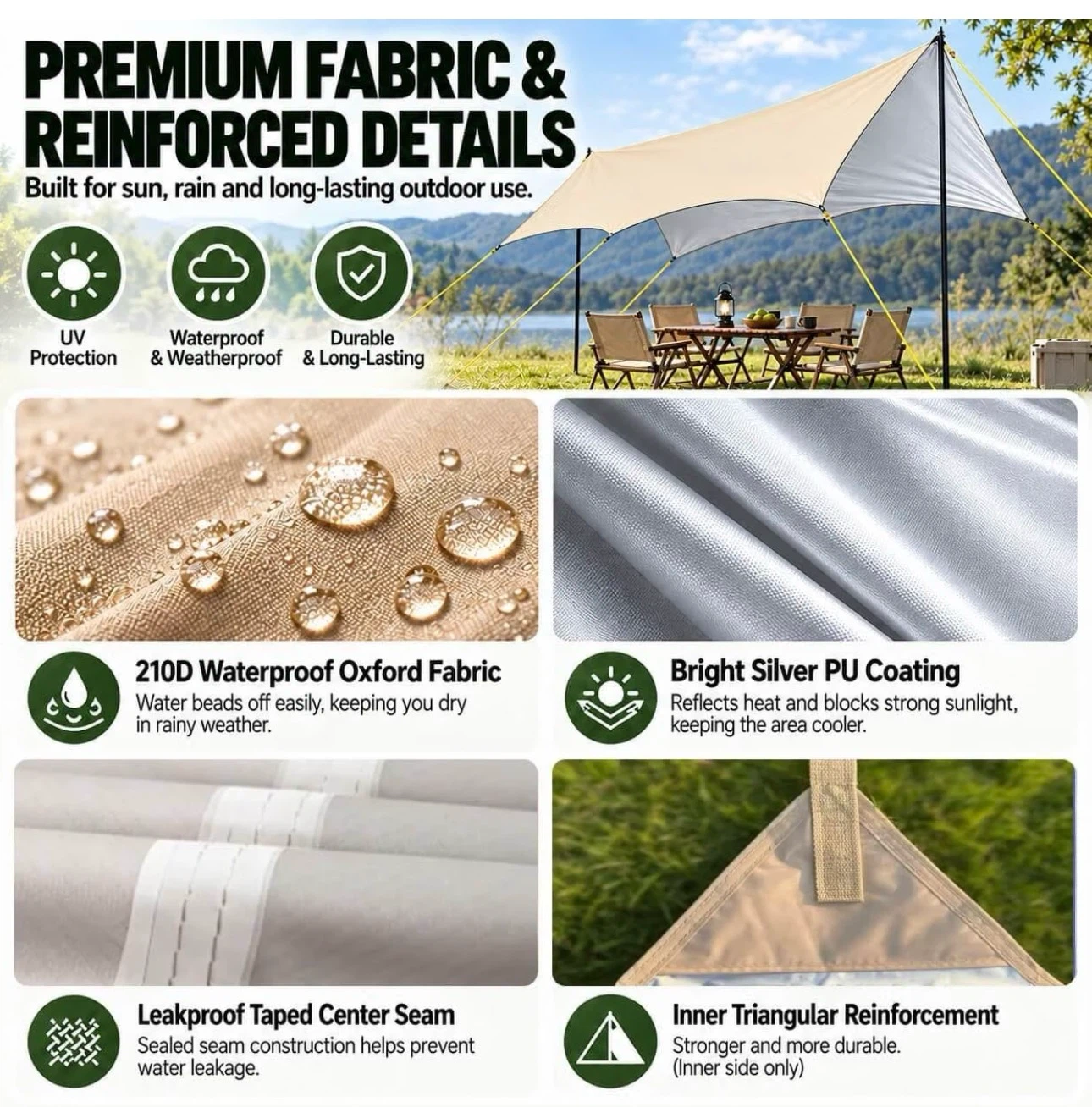 Extra-Large Butterfly Camping Tarp Shelter - photo 5