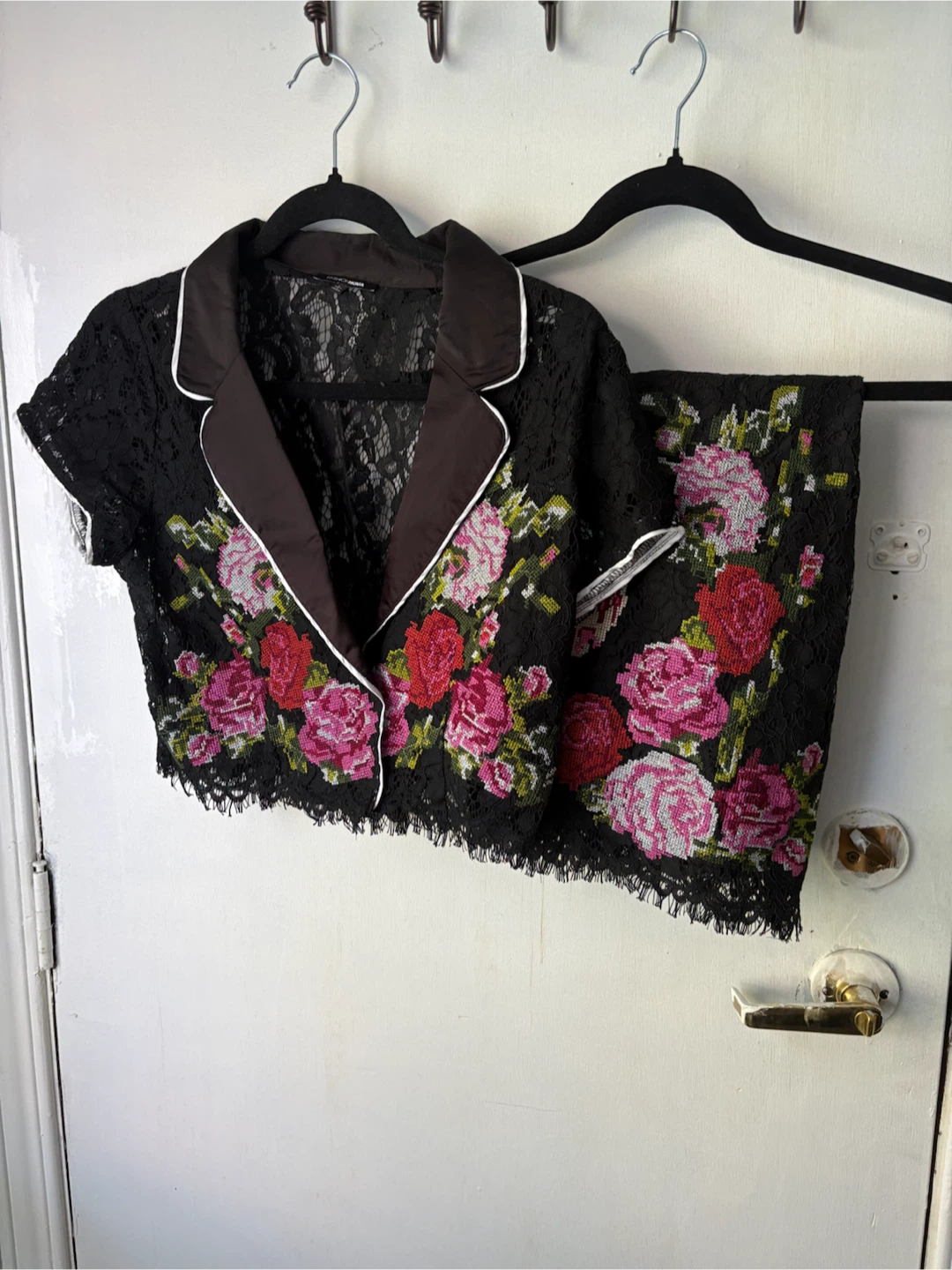 Fashion Nova floral lace matching set