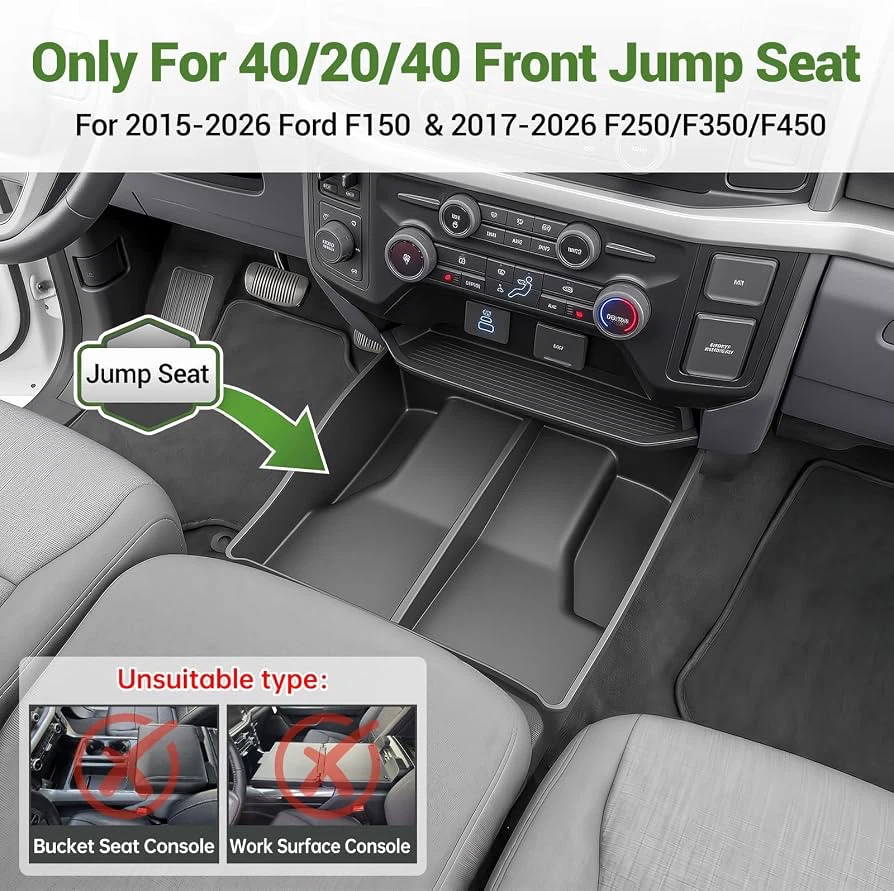 Bench Seat Floor Organizer for 2015-2026 Ford F150 - photo 2