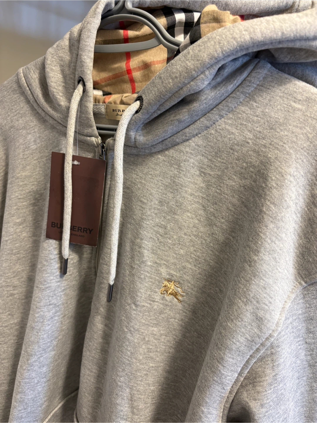 Burberry Grey Full-Zip Hoodie - photo 2