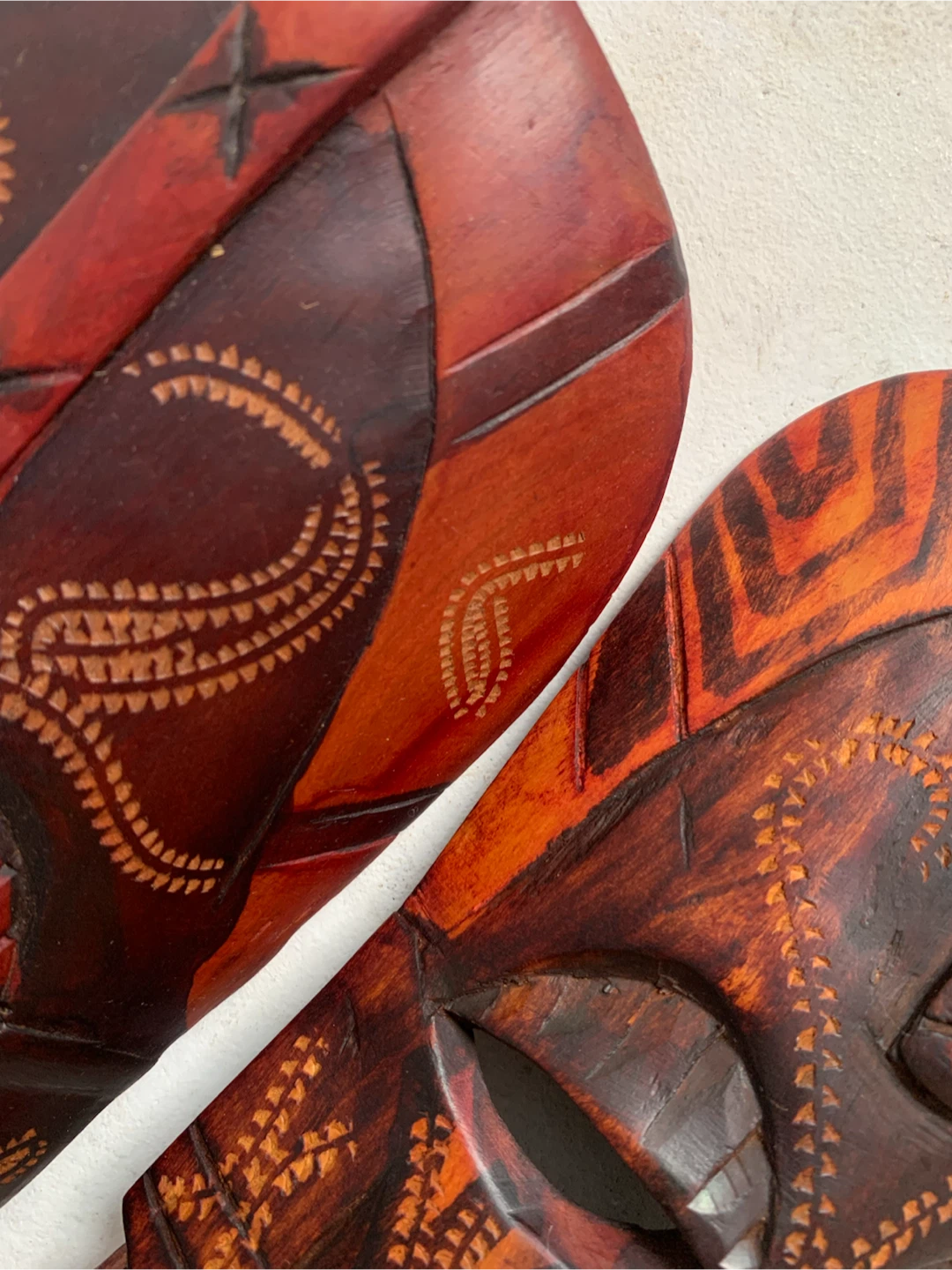 Vintage Hand Carved Wooden African Masks - photo 5