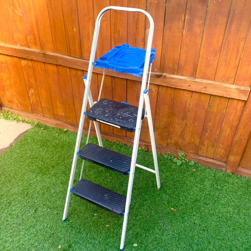 3 Step Folding Ladder Painters Step Ladder with Tool Tray