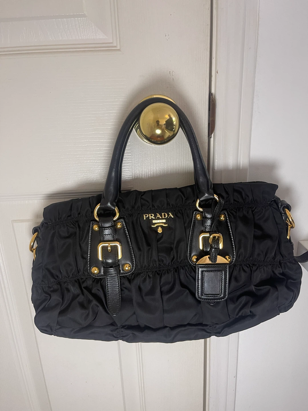 Prada Black Nylon Handbag