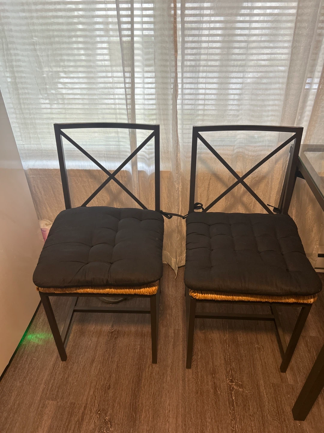 Glass Dining Table with Two Chairs - photo 3