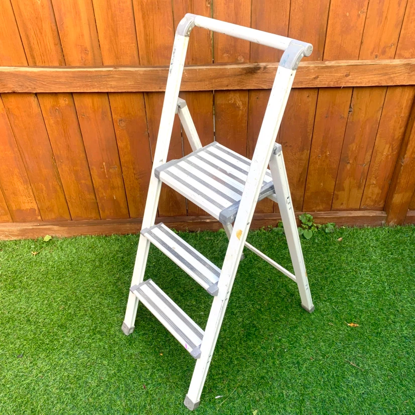 3 Step Folding Ladder Step Stool Portable Household Ladder