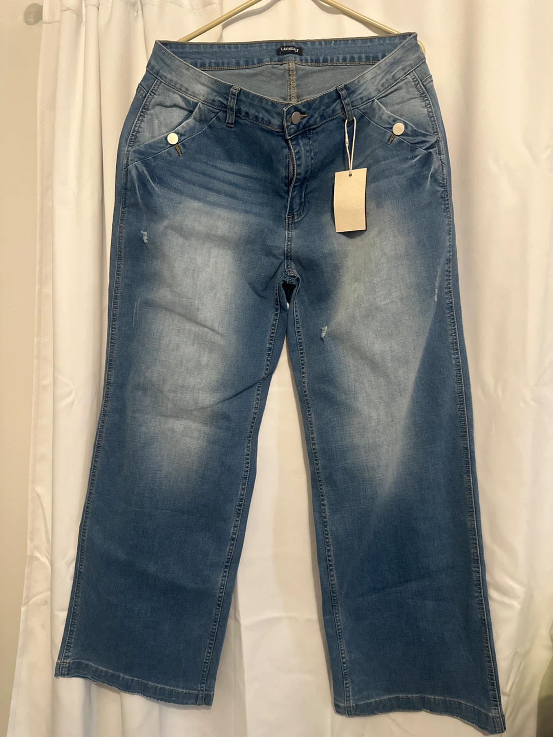 Flamingals Blue Denim Jeans Size 2XL - photo 2