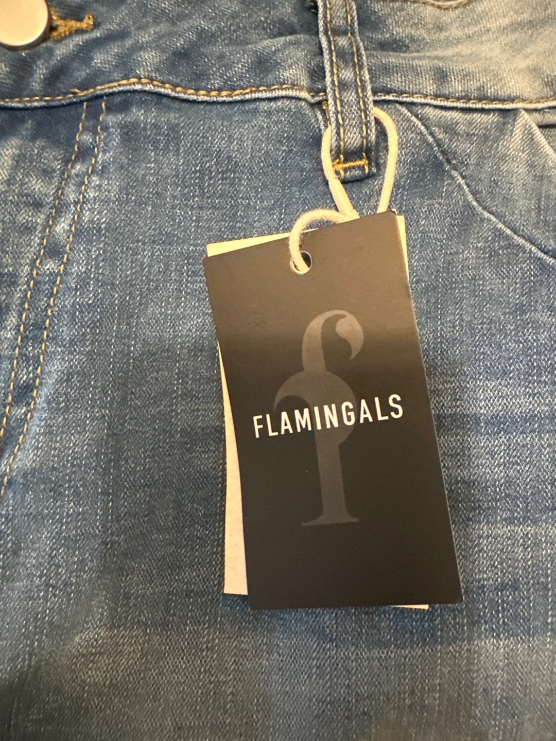 Flamingals Blue Denim Jeans Size 2XL - photo 4