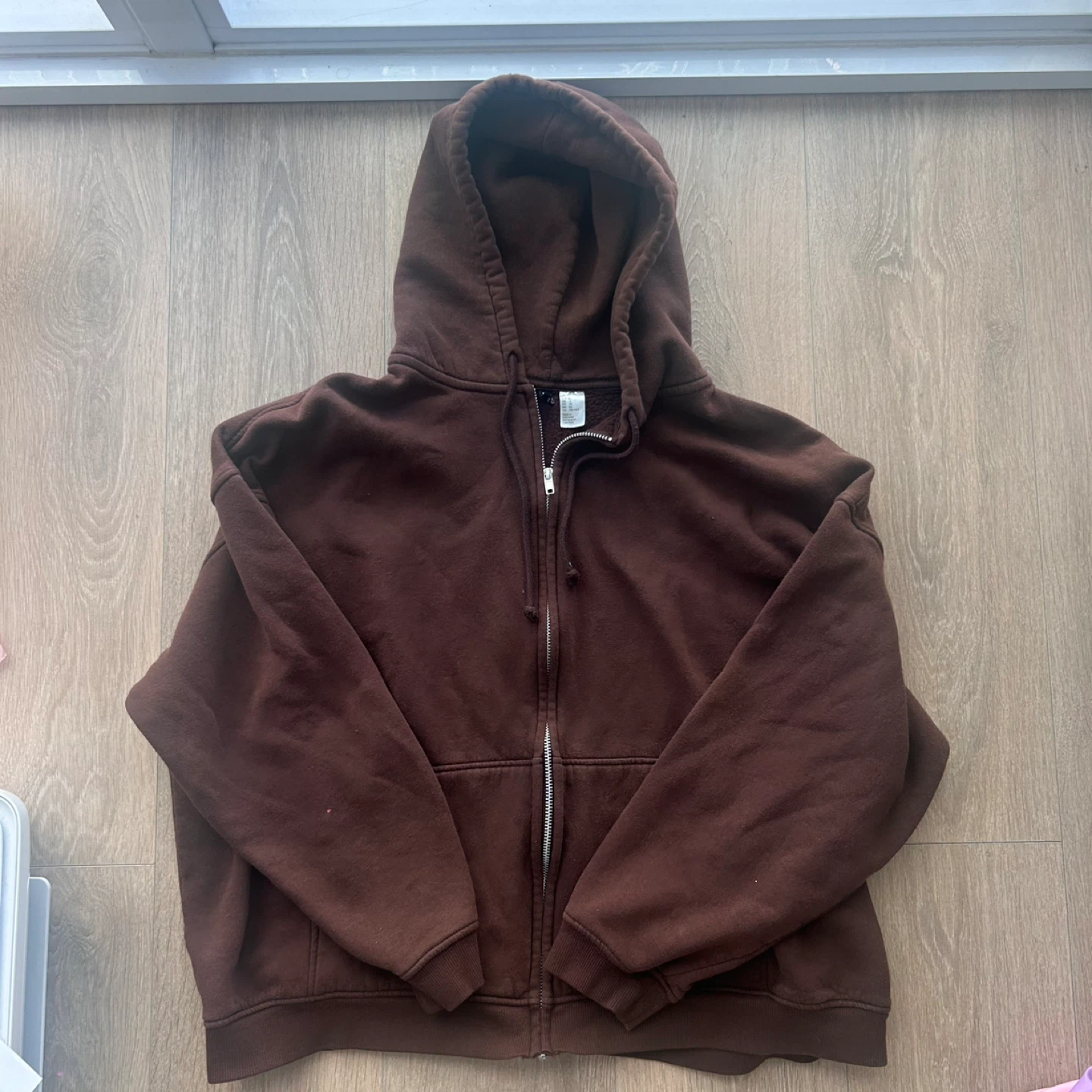 H&M Brown Zip up Hoodie