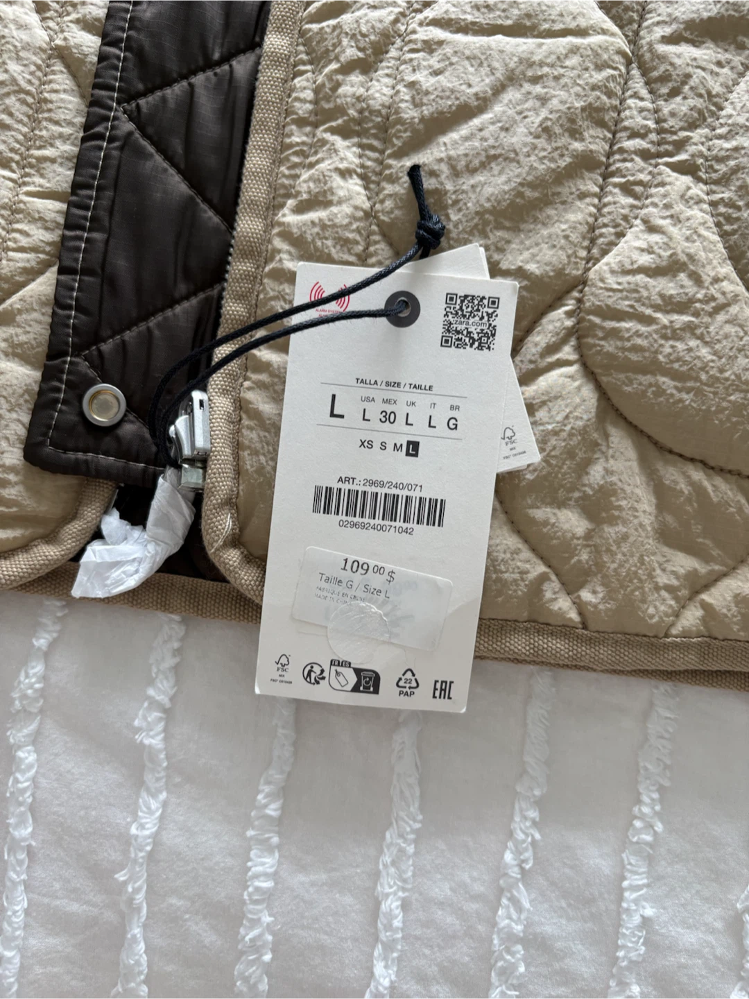 Zara Quilted Reversible Jacket - photo 5
