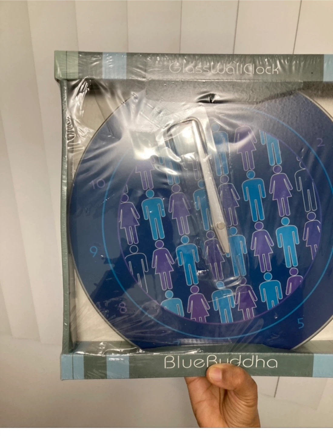 Blue Buddha Wall Clock BNIB