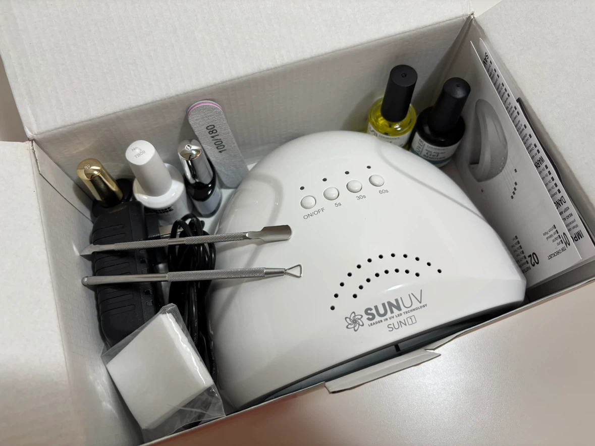UV LED Nail Lamp + 5 gel products