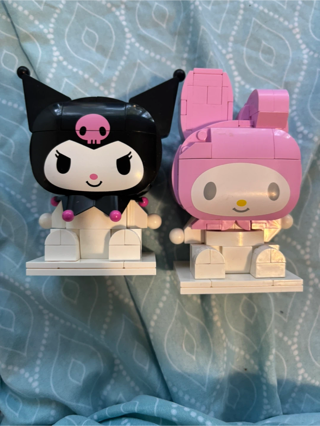 Sanrio Kuromi and My Melody building block figures