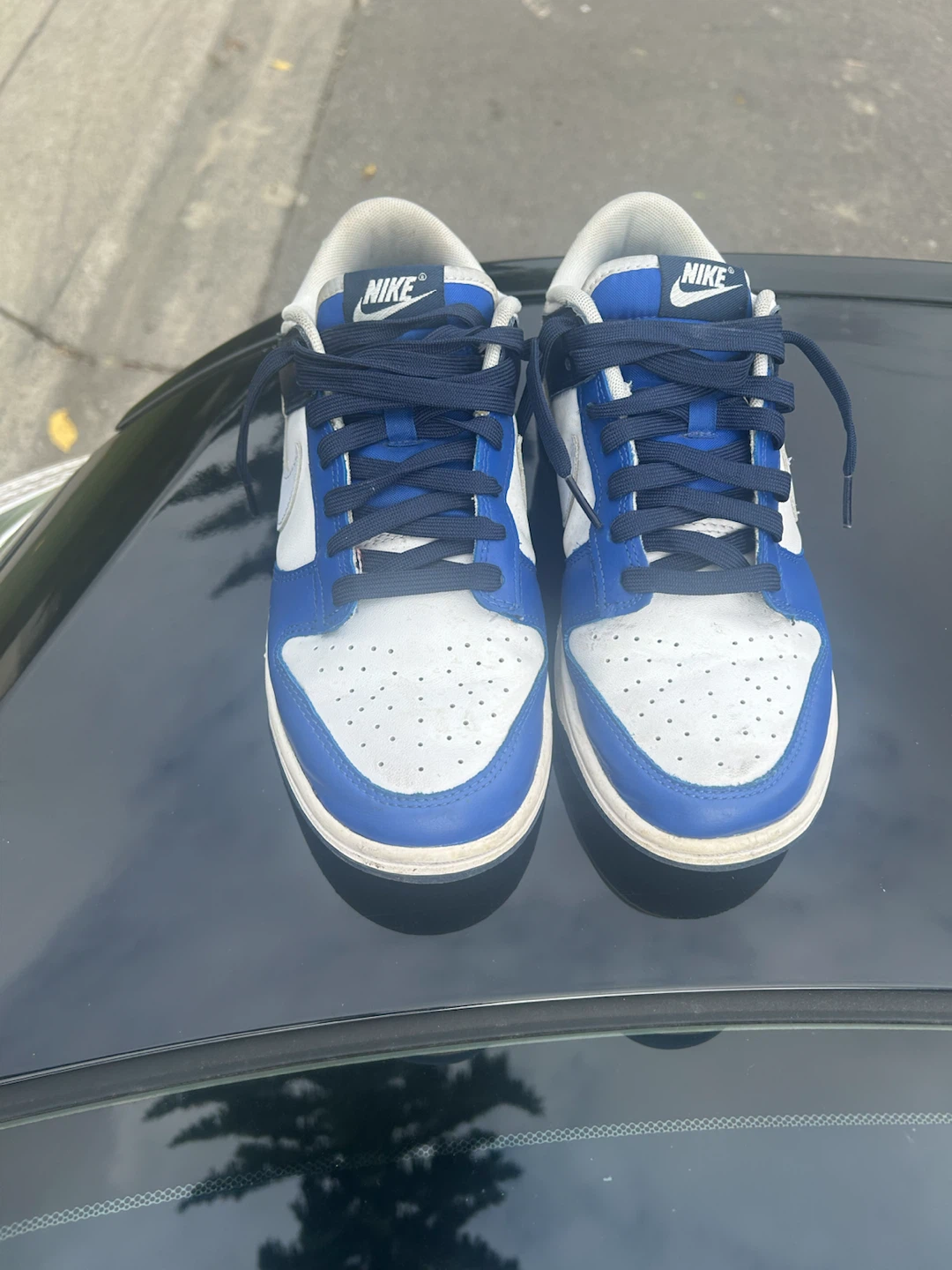Nike Dunk Low Retro Blue and White