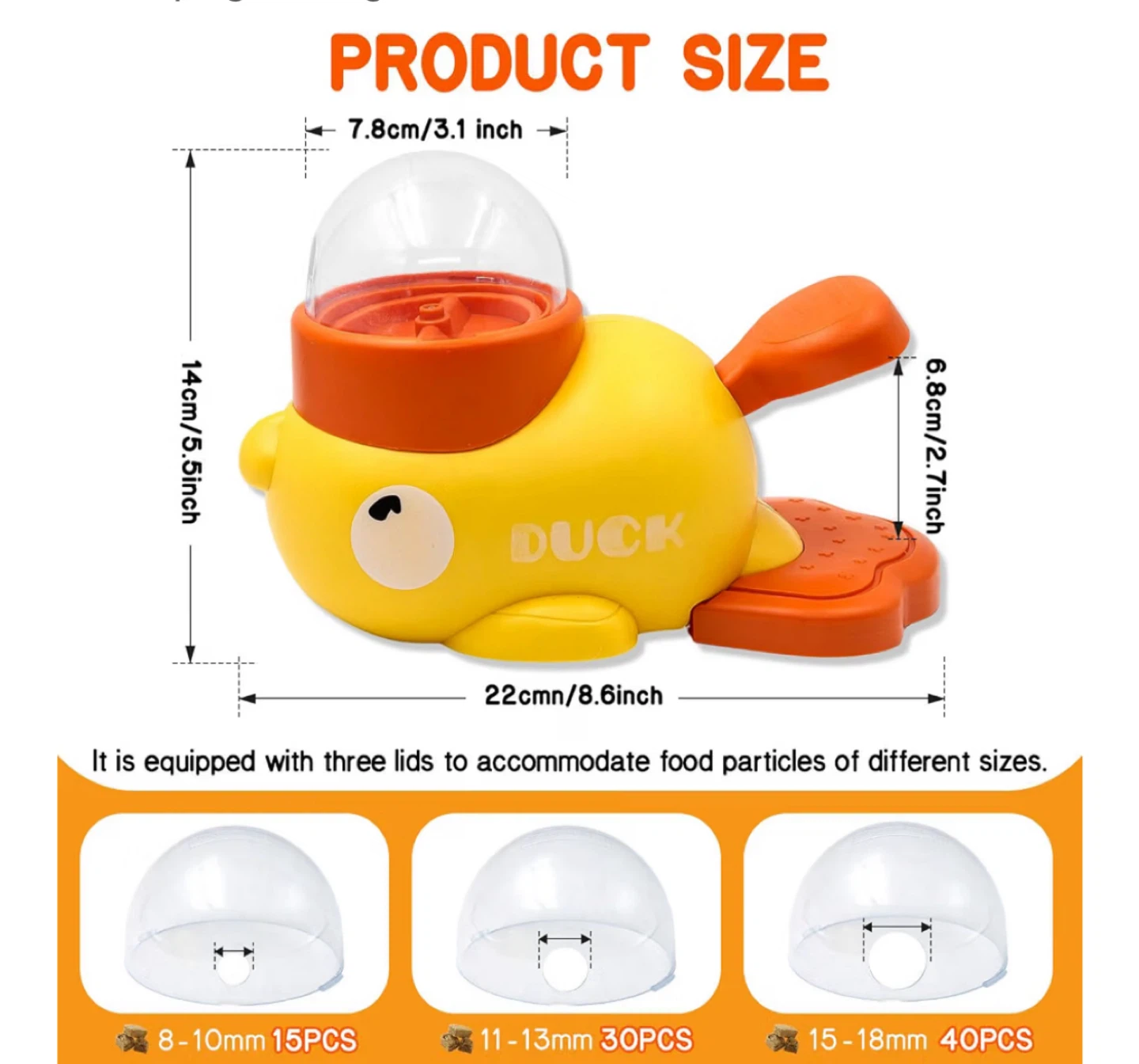Duck Pet Treat Dispenser