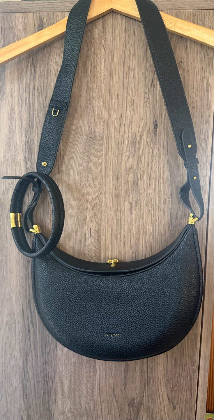 NEW Songmont Luna Bag – Black Leather + Extra Strap - photo 2