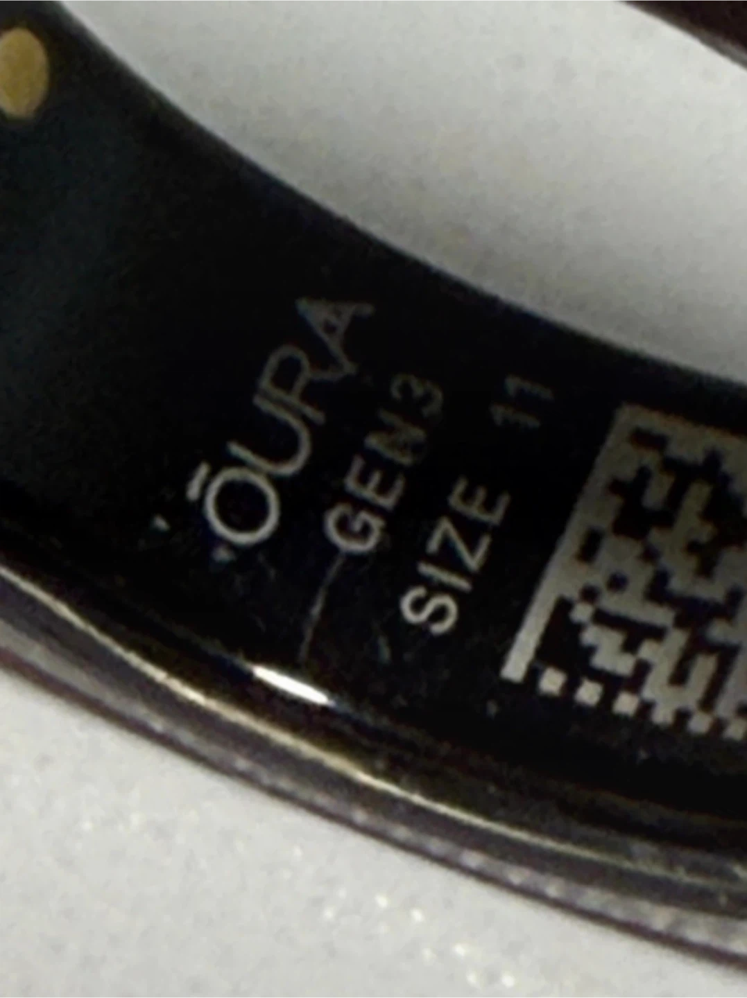 Oura Ring Gen 3 in Stealth matte black finish, size 11 - photo 4