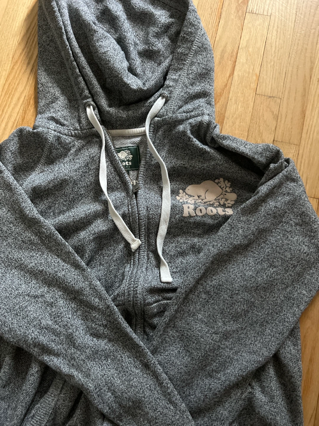Roots Canada Gray Zip-Up Hoodie