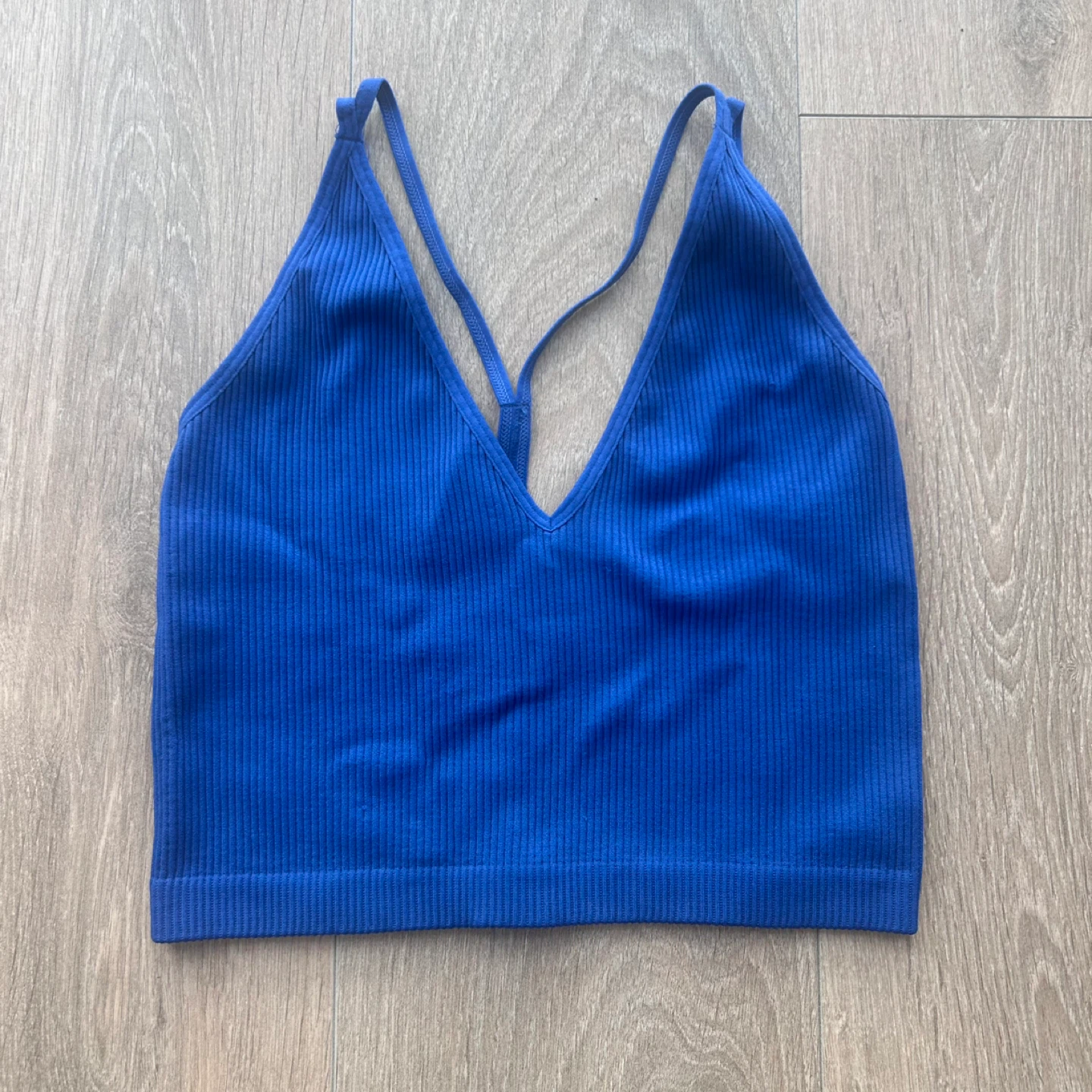 Dynamite Royal Blue Ribbed Tank Top