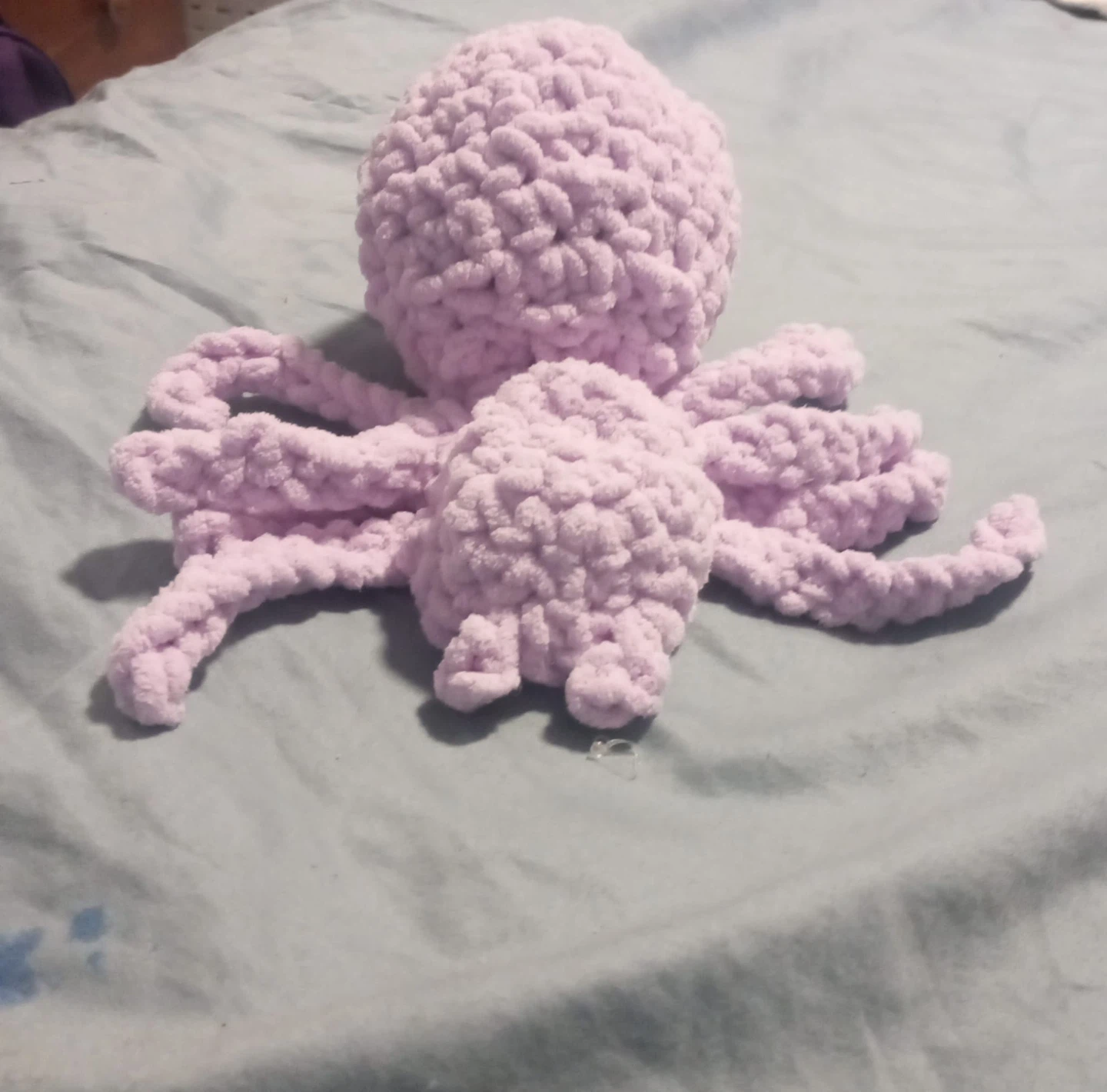 Handmade Light Purple Crochet Spider Plush