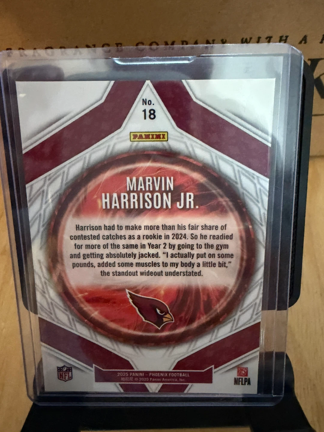 Marvin Harrison Jr. Phoenix Paragon NFL Trading Card - photo 3