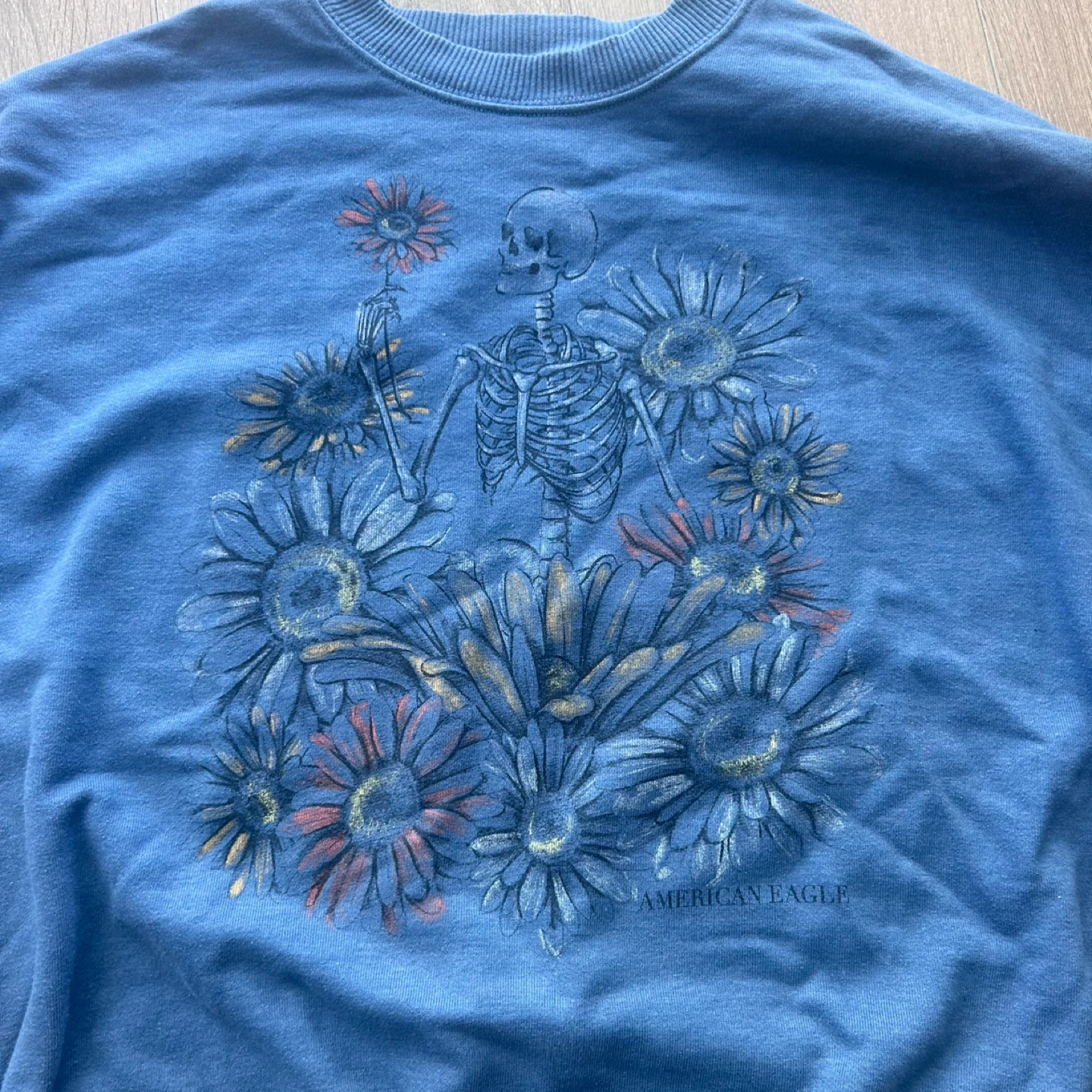 American Eagle Skeleton Blue Crewneck - photo 2