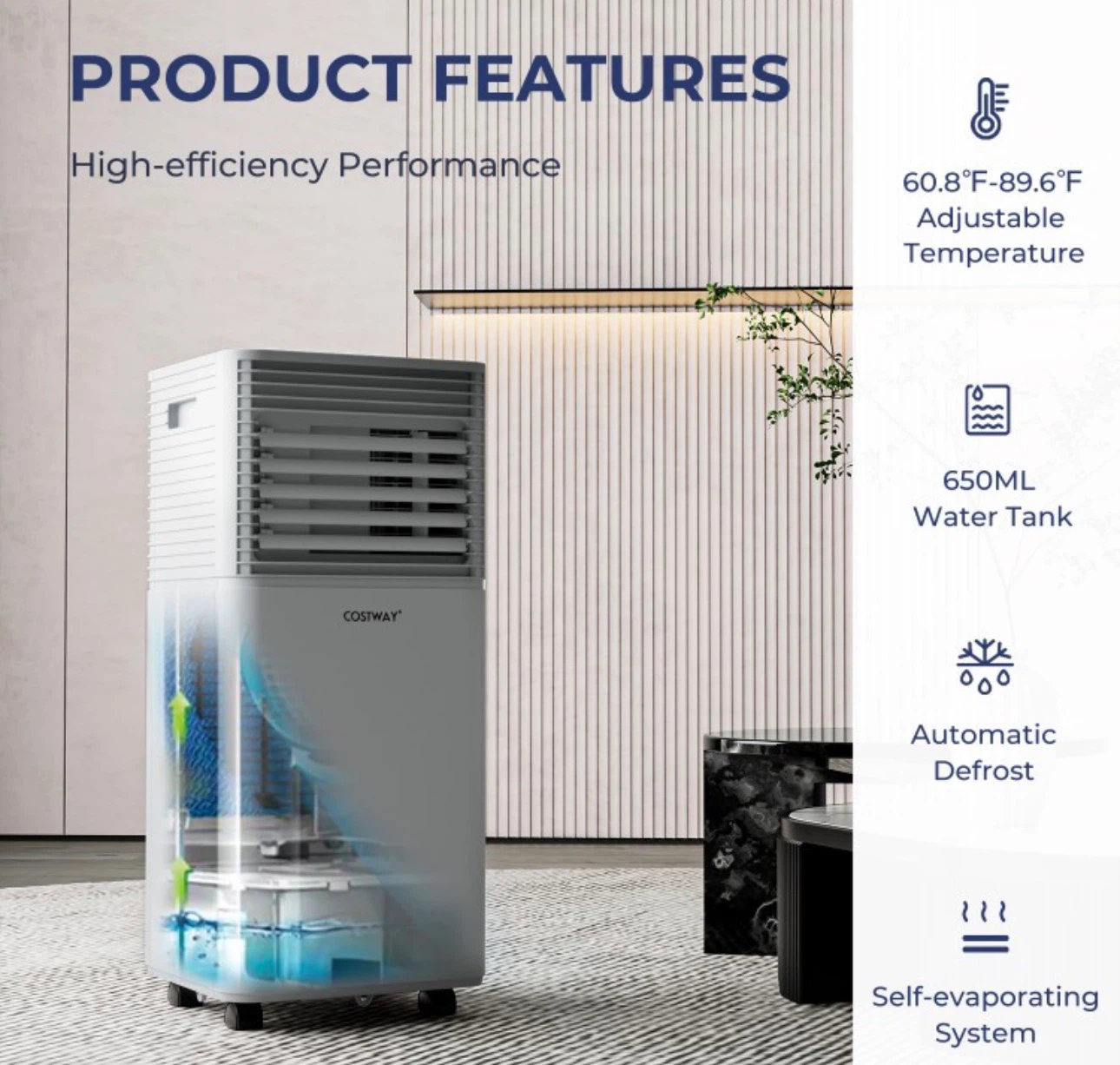Costway 10000 BTU Portable Air Conditioner - photo 5