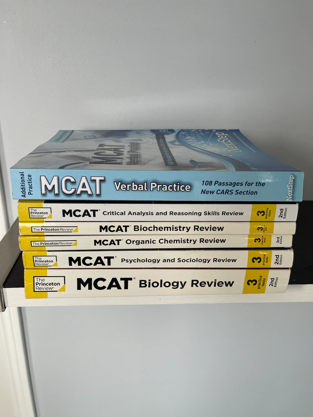 Princeton Review MCAT Review Books and Verbal Practice