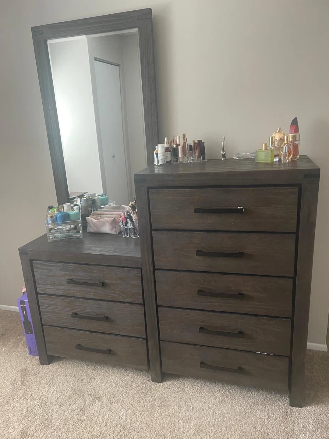 🛏️ Bedroom Furniture Set for Sale – Modern Brown - photo 3