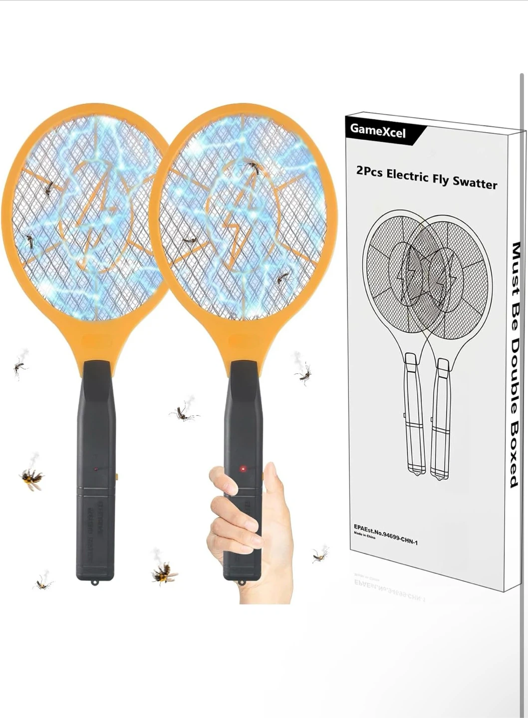 GameXcel 2-Pack Electric Fly Swatter