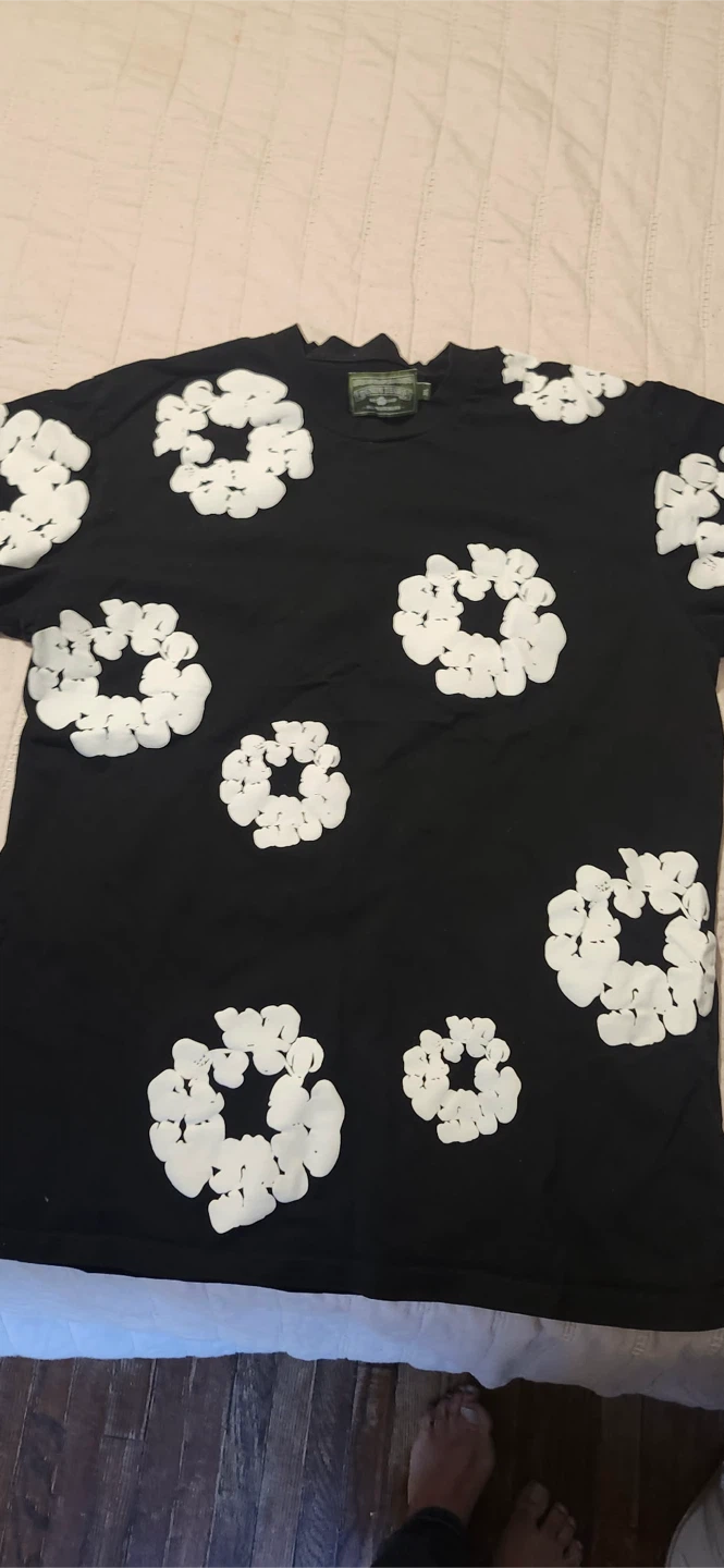 Black and white denim tears shirt - photo 2