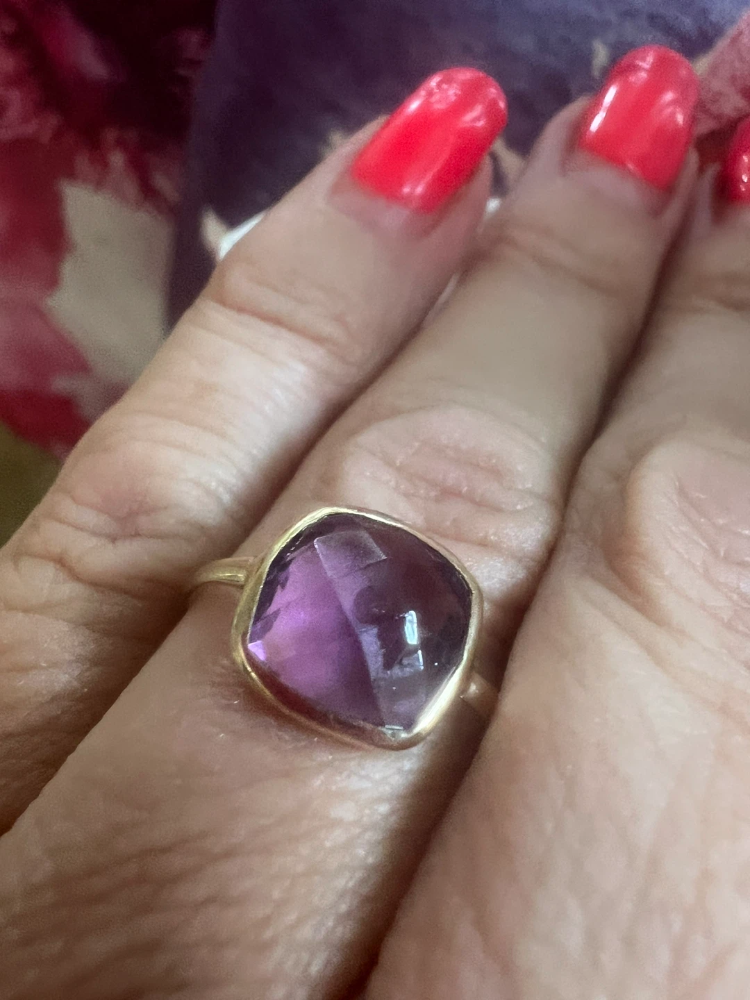 10K Gold Amethyst Ring - photo 3