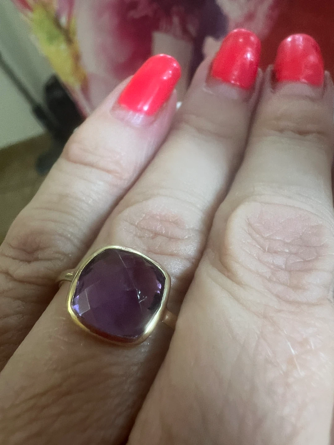 10K Gold Amethyst Ring - photo 5