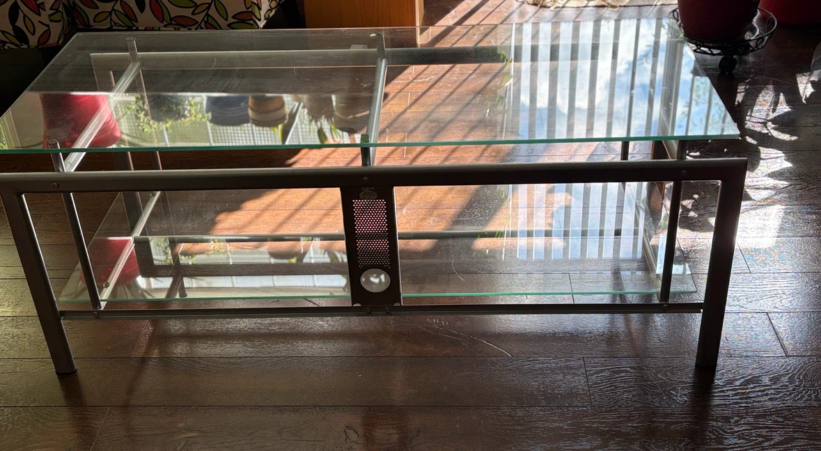 TV Stand Glass 48”x19”x19 3/4(depth) - photo 2