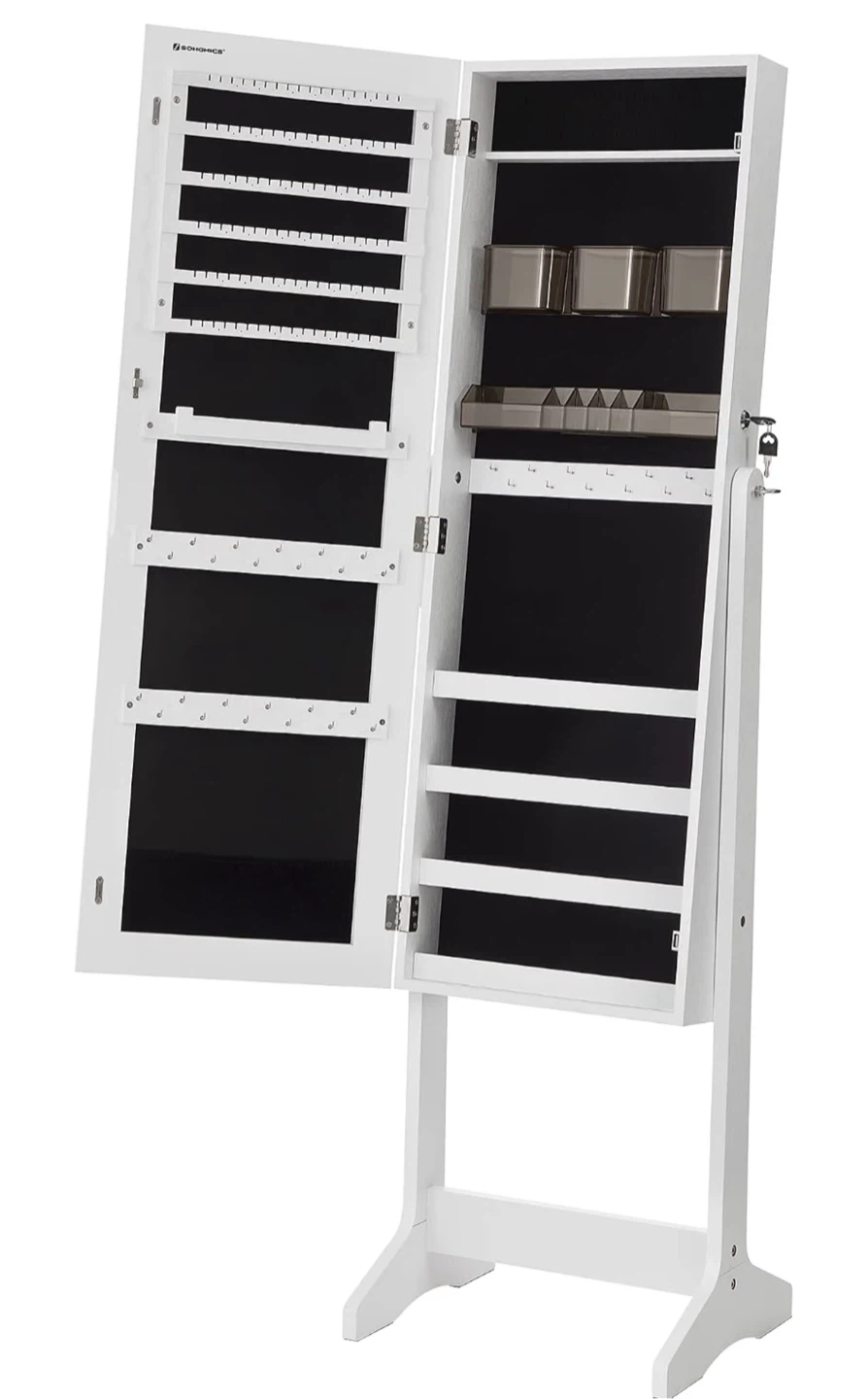 Standing Jewellery Cabinet with Mirror - photo 4