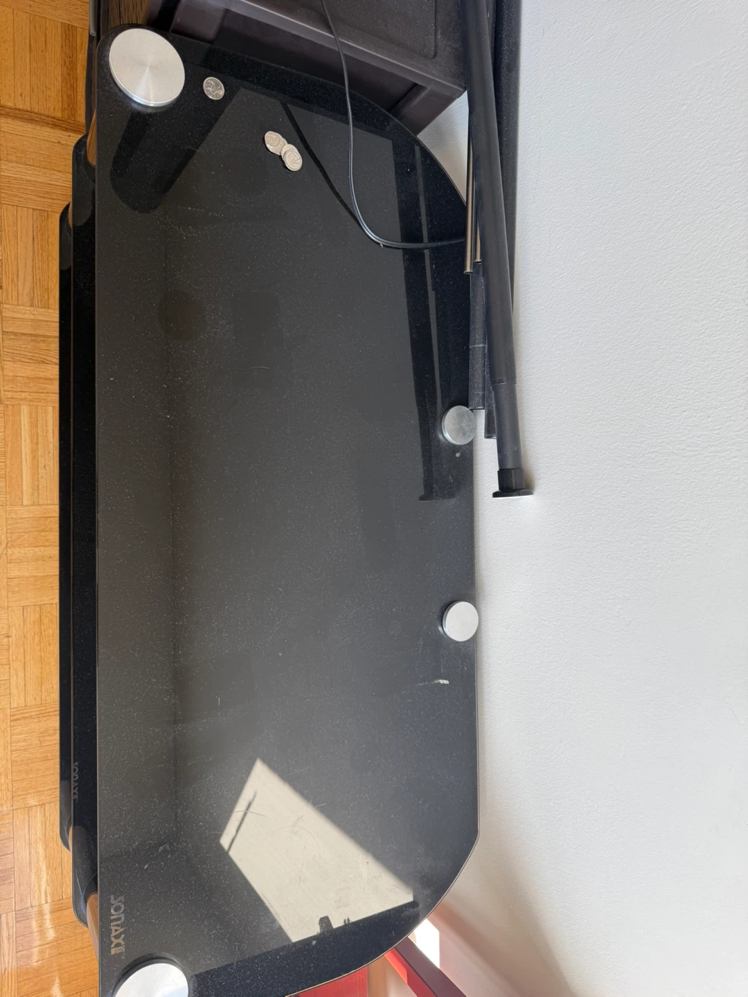 Sonax Black Glass TV Stand - photo 3