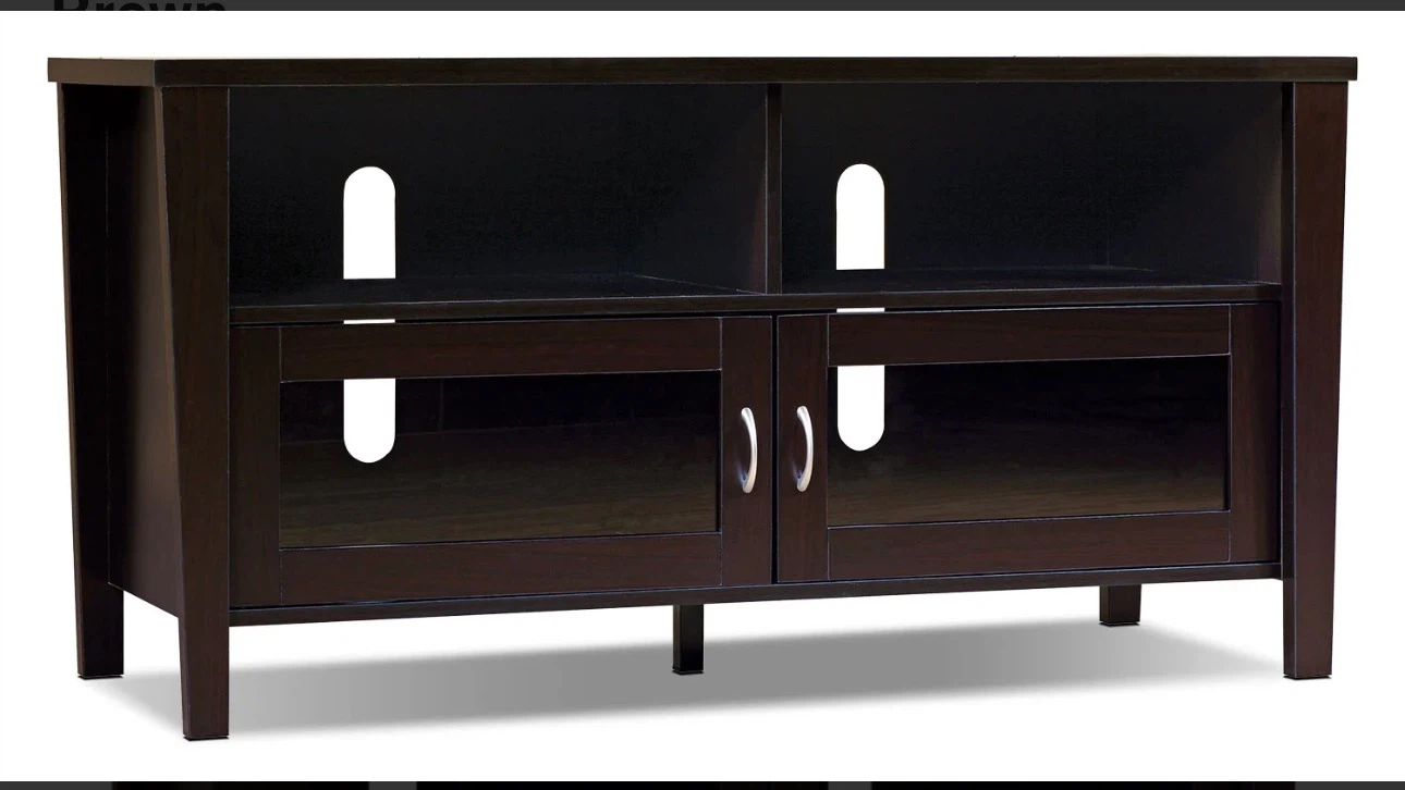 Dark Brown Media Console TV Stand - photo 3
