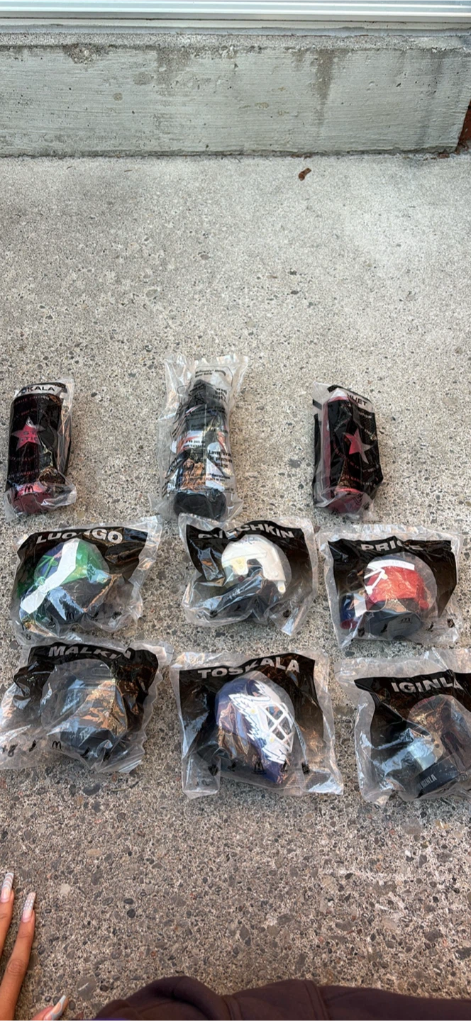 Set of 8 McDonald's NHL Mini Hockey Collectibles