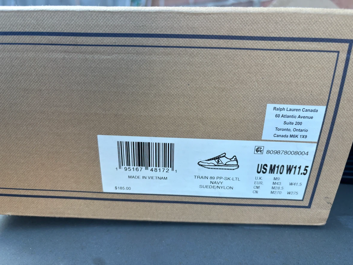 Polo Ralph Lauren sneakers in navy and white - photo 4