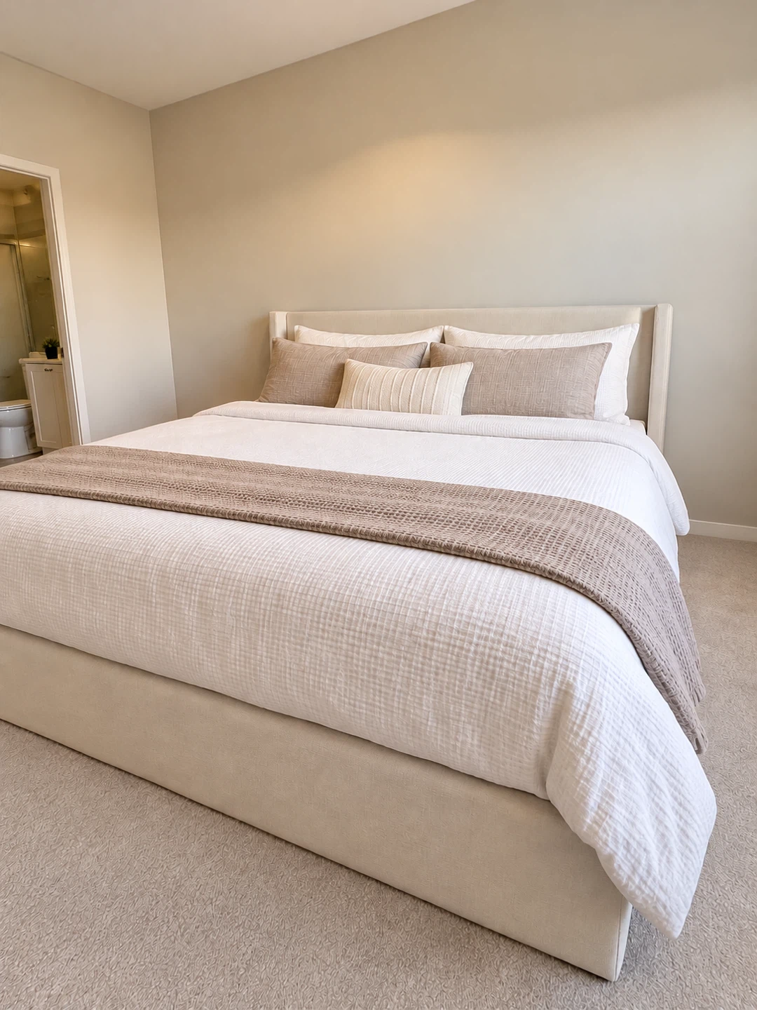 Aykah King Size Bedframe and 12” Hybrid Mattress