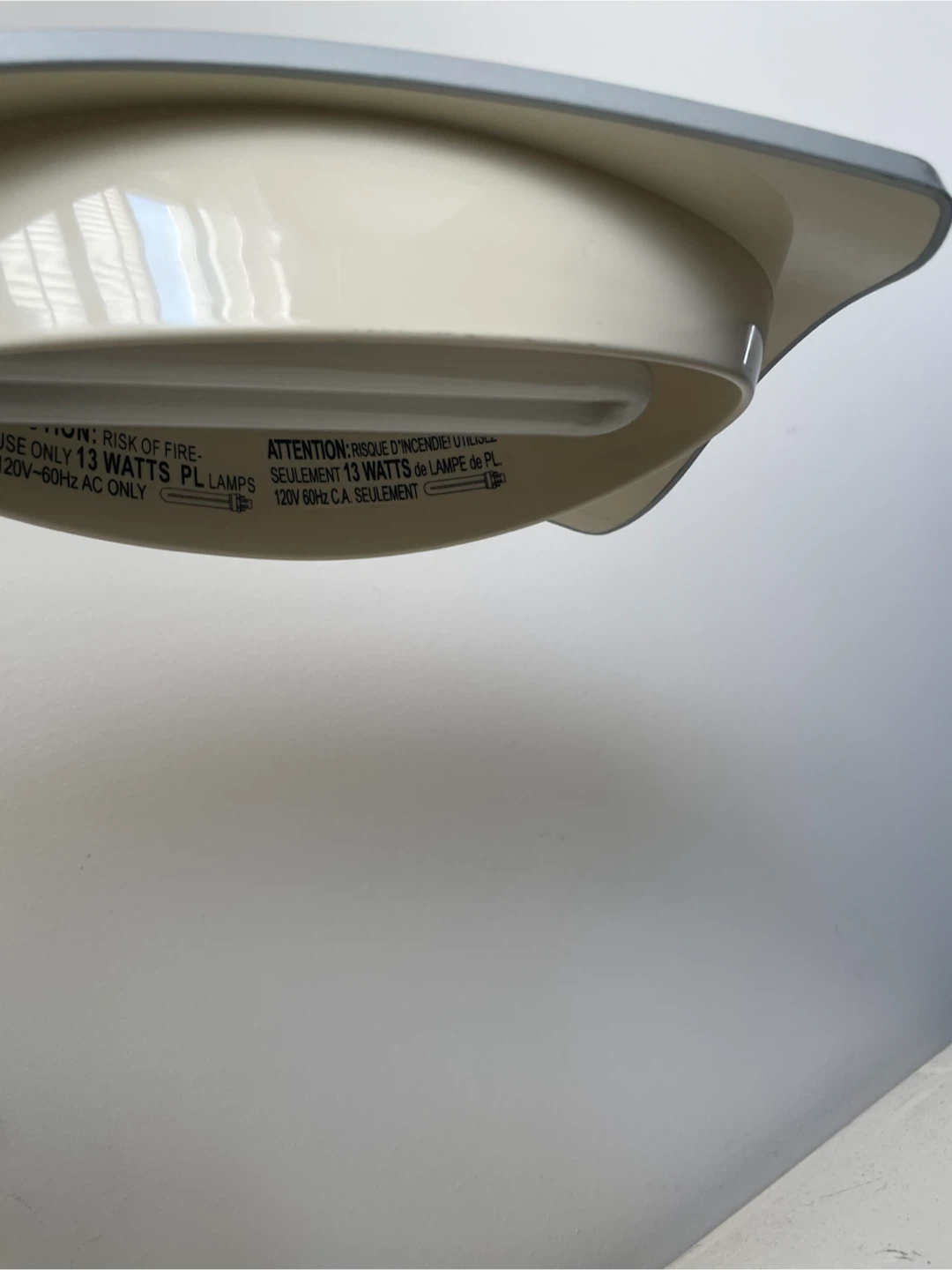 Adjustable Silver and White Desk Lamp - photo 2