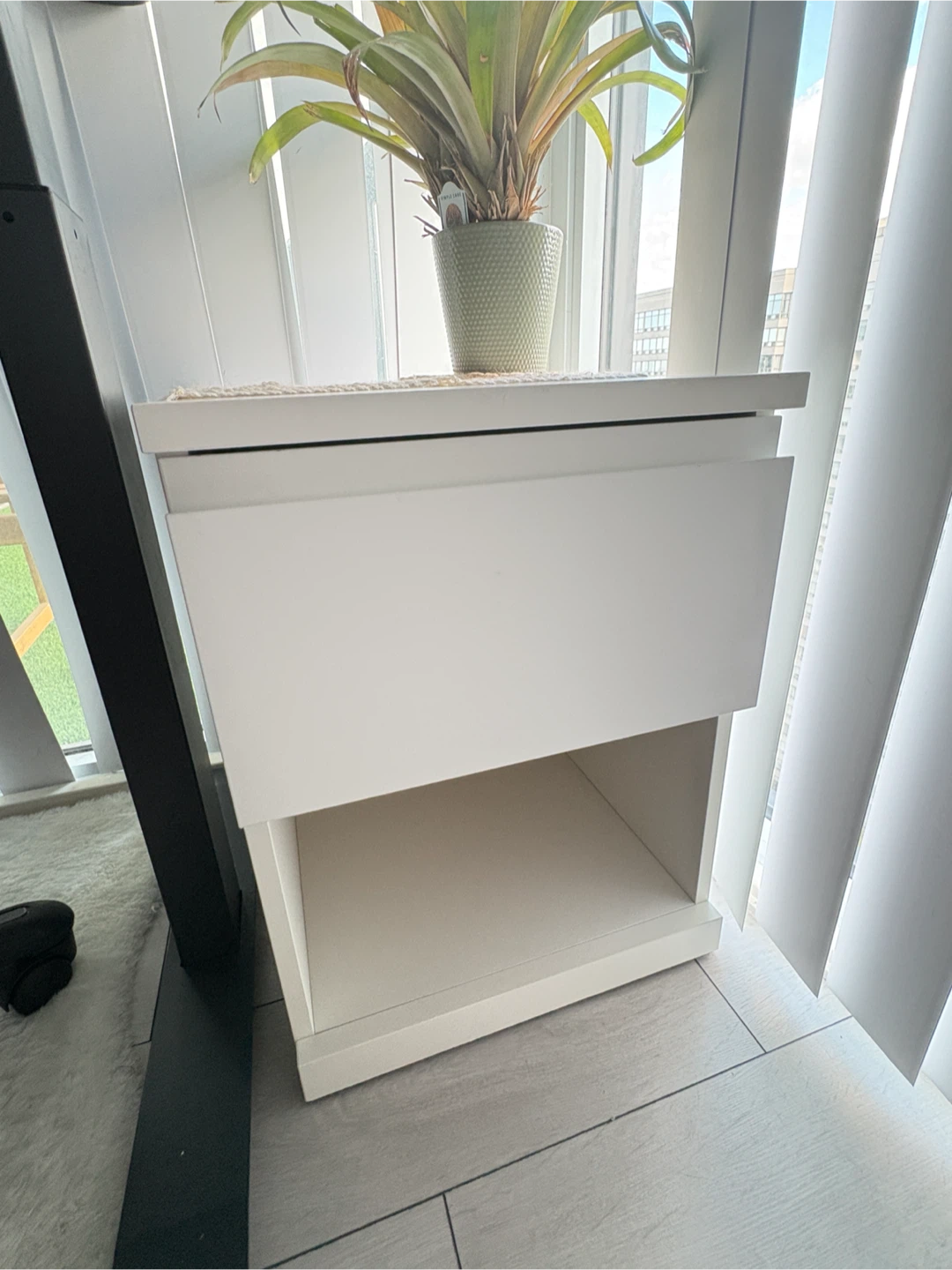 IKEA STORKLINTA Nightstand White