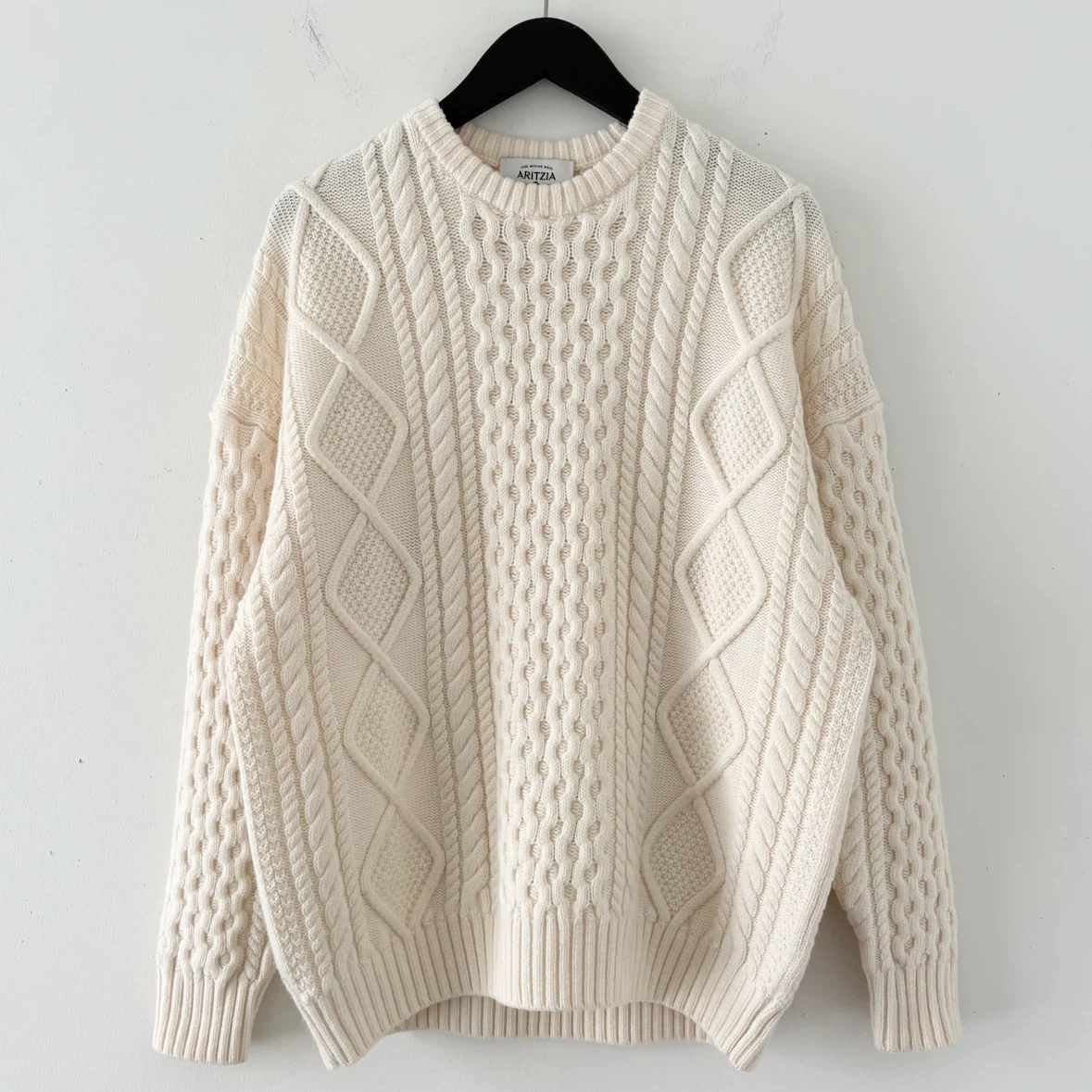 Aritzia Heritage Knit 100% Merino Wool Crew Sweater