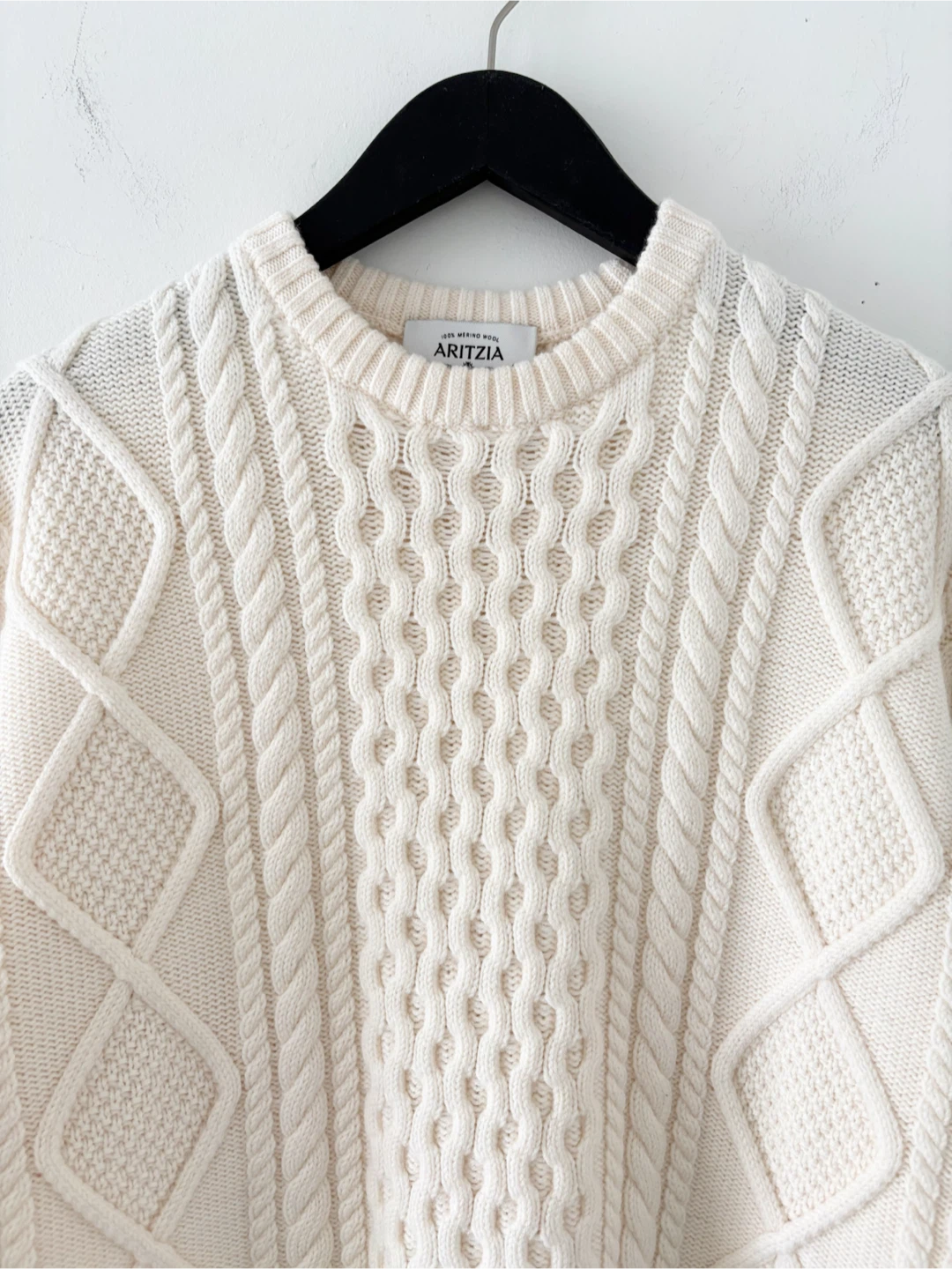 Aritzia Heritage Knit 100% Merino Wool Crew Sweater - photo 3