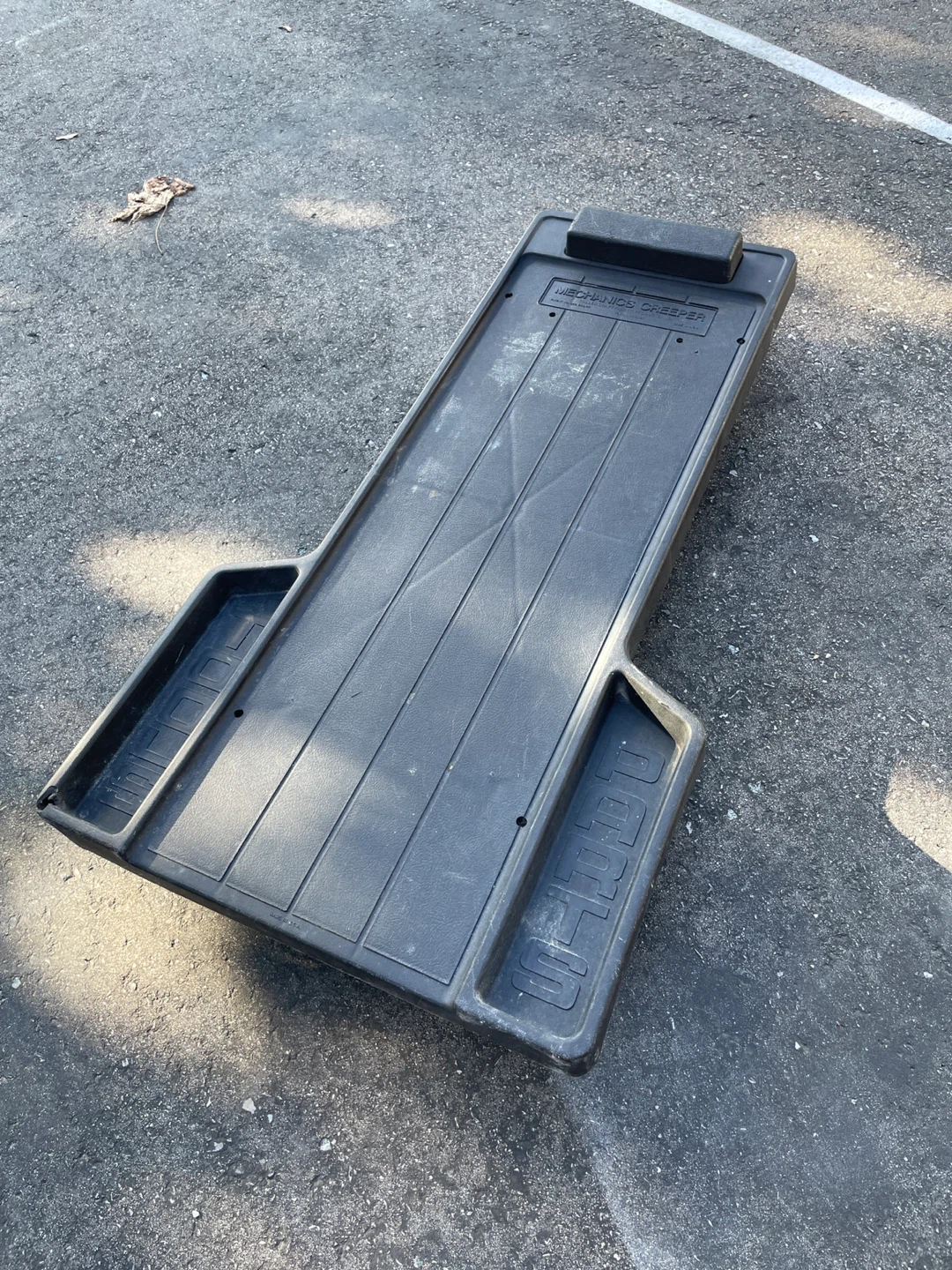 Black Plastic Mechanics Creeper