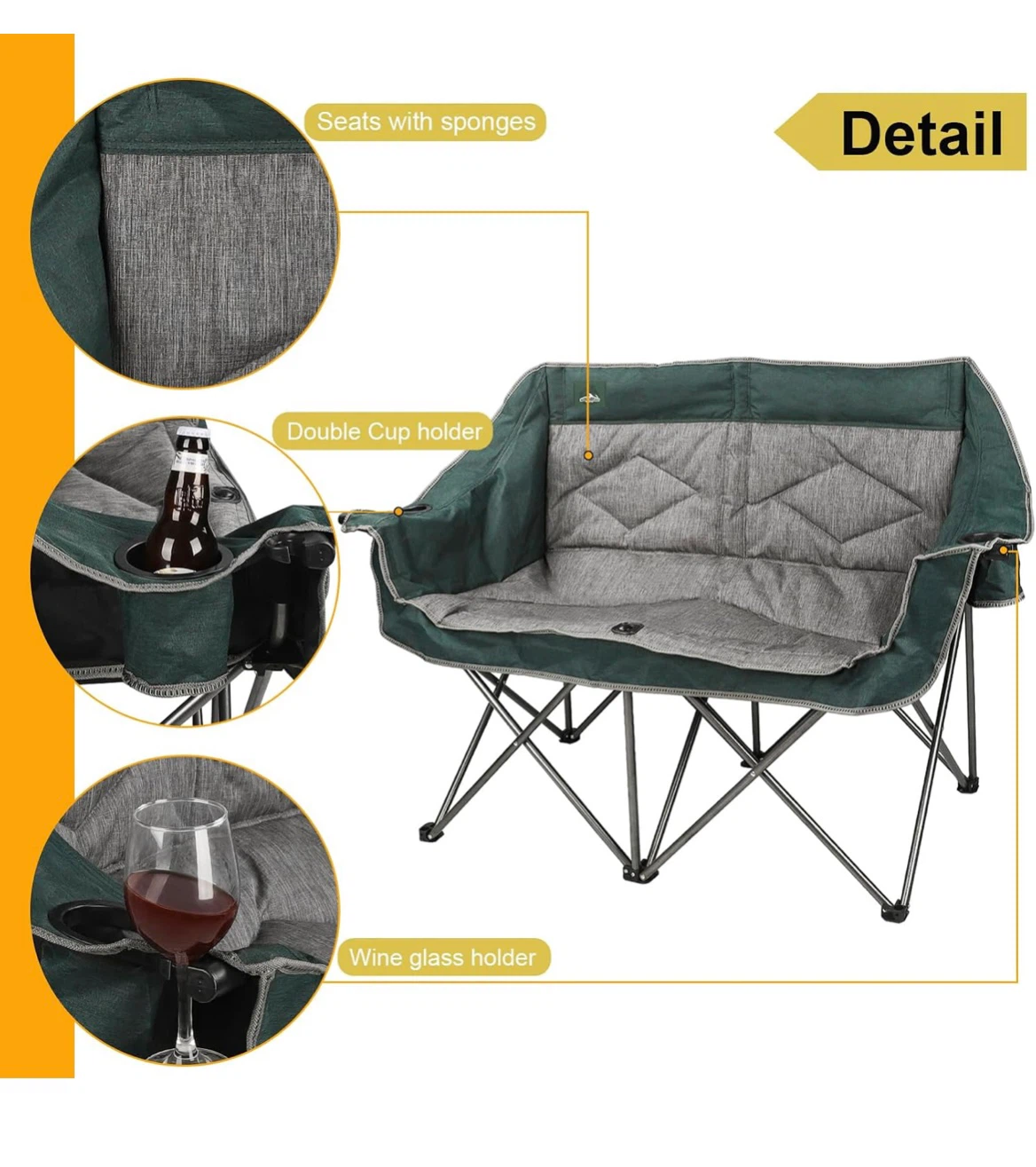 Northroad Double Camping Chair - photo 4