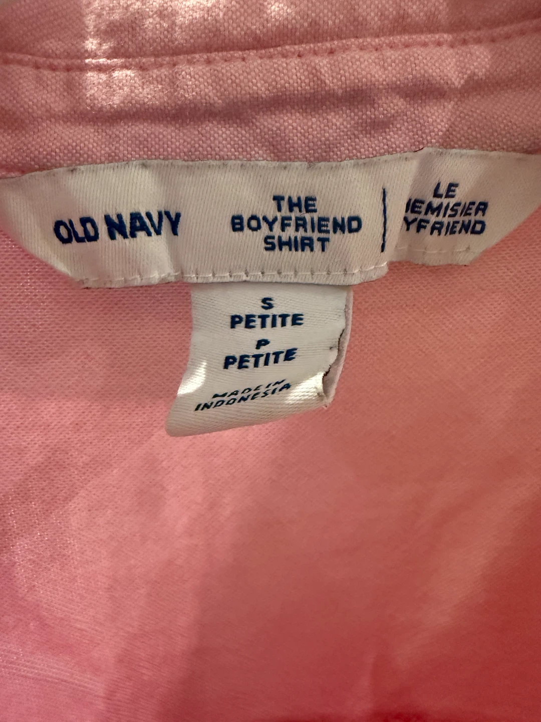 Old Navy The Boyfriend Shirt Pink - photo 2