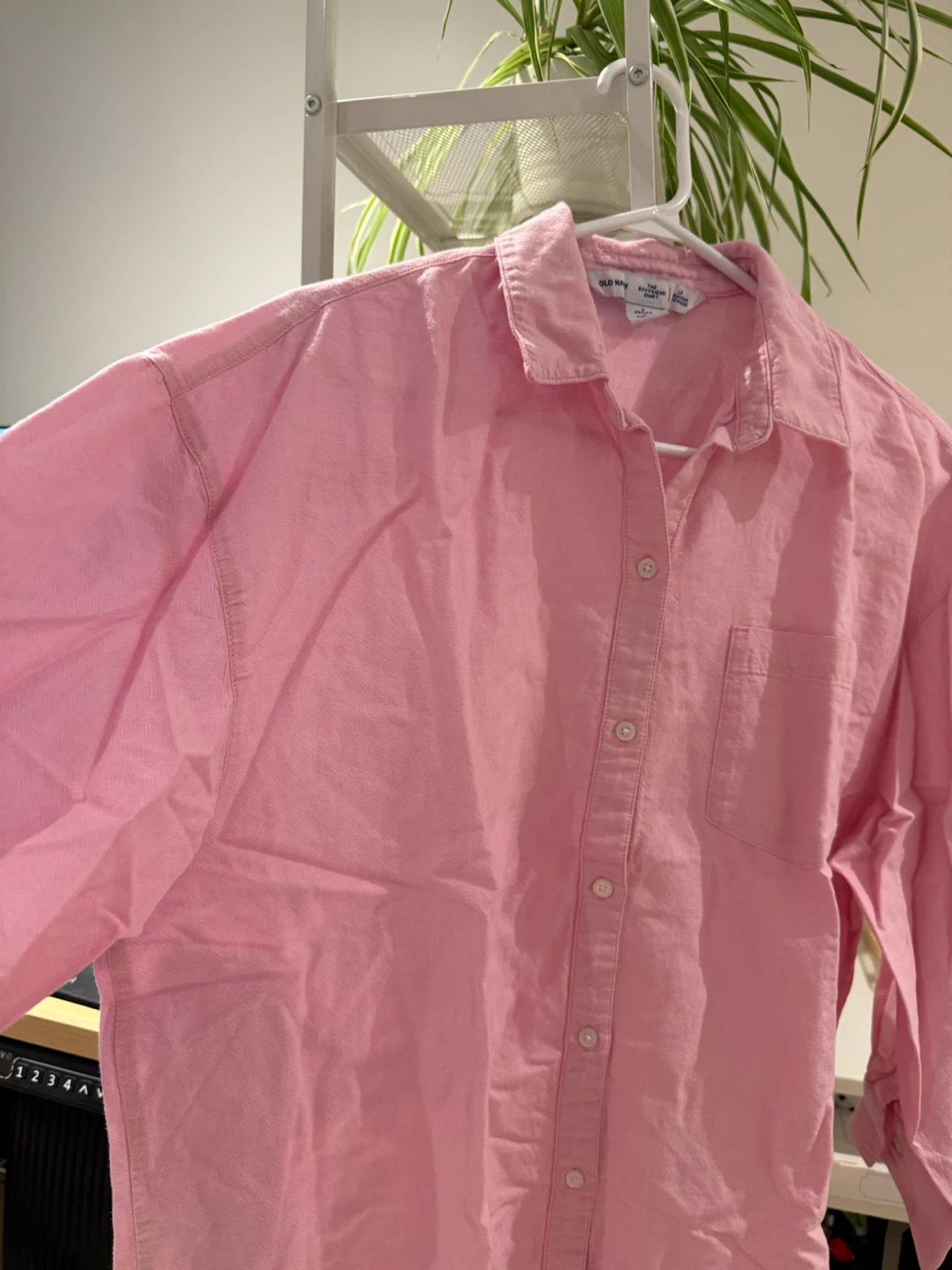 Old Navy The Boyfriend Shirt Pink - photo 3