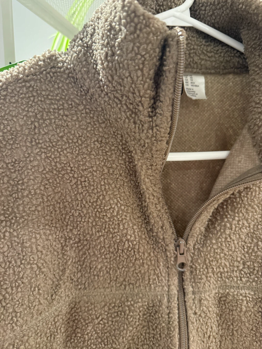 H&M DIVIDED Taupe Sherpa Fleece Jacket - photo 3